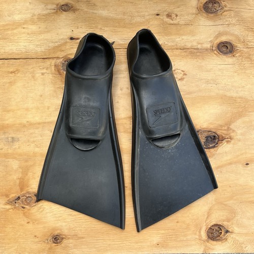 Speedo black rubber swim - black,